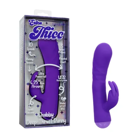 Thick Deep-Thrust Rabbit Vibrator with Triple Motors