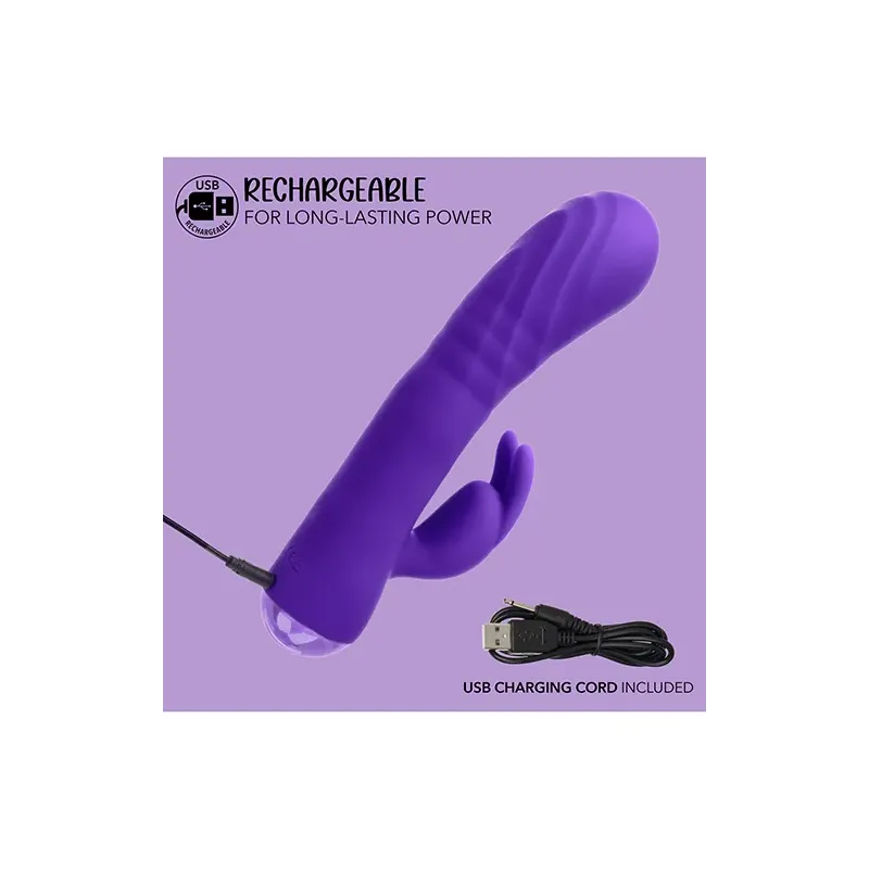 Thick Deep-Thrust Rabbit Vibrator with Triple Motors