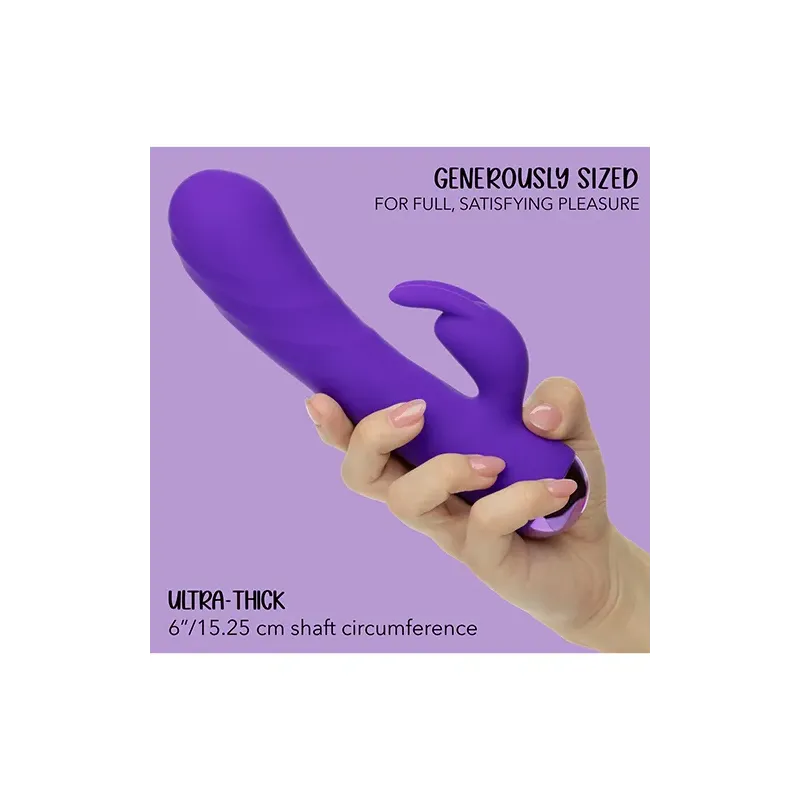 Thick Deep-Thrust Rabbit Vibrator with Triple Motors