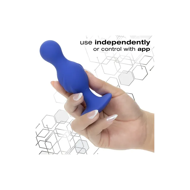 App-Enabled Anal Probe with Vibration and Escalating Functions
