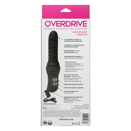 Remote Control Thrusting Vibrator with Suction Cup Base