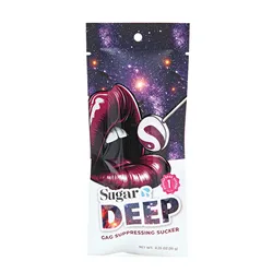 Deep Gag-Suppressing Oral Sucker in Purple Razz