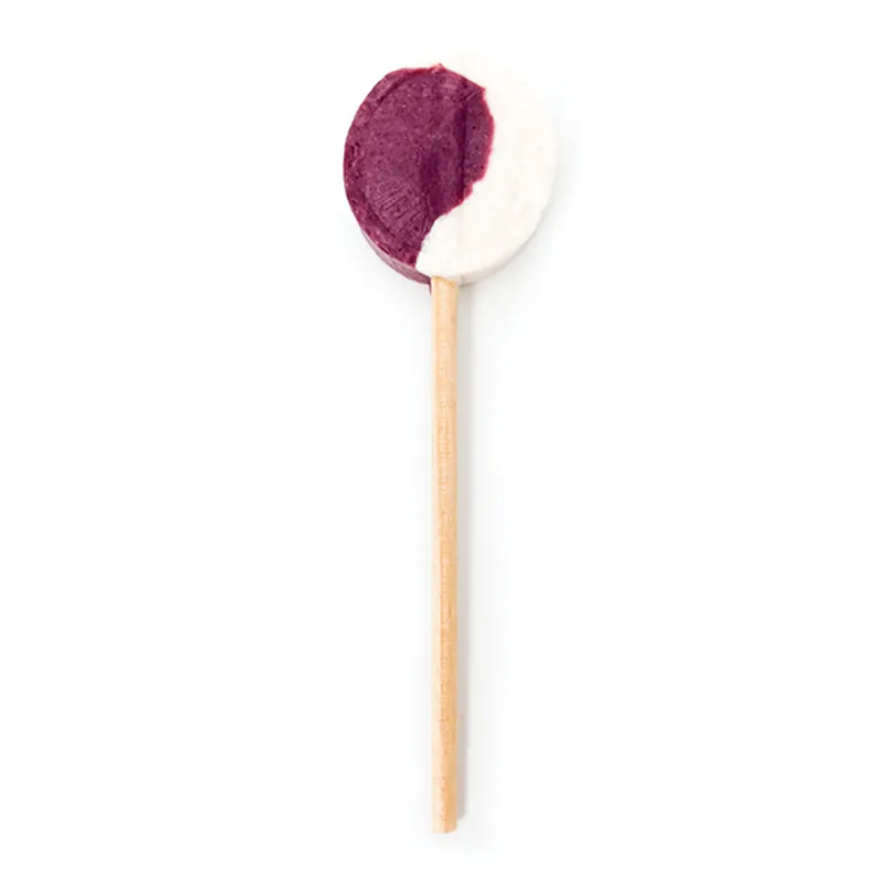 Sugar Splash Deep Gag-Suppressing Suckers with Magnesium Chloride, Purple Razz, Pack of 10