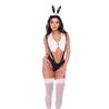 Bunny Costume Set with Halter Top, Suspender Panty and Ear Headband