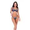 Floral Embroidered Underwire Bra and Thong Set