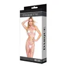 PVC Harness Open Cup Halter Top with Garter Leg Bands