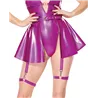 PVC Flared Skirt with Removable Leg Straps