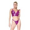 PVC Bralette and G-String with Metal Hardware
