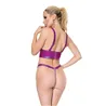 PVC Bralette and G-String with Metal Hardware
