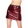 Metallic Wet Look Mini Skirt