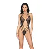 Fishnet Teddy with Jewel Detail