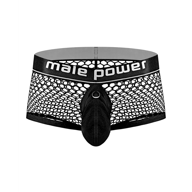 Fishnet Mini Short with Cock Ring