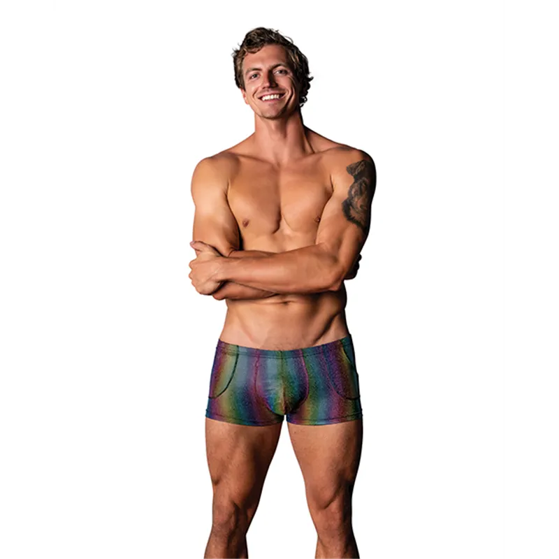 Rainbow Pocket Short with Hip Pockets