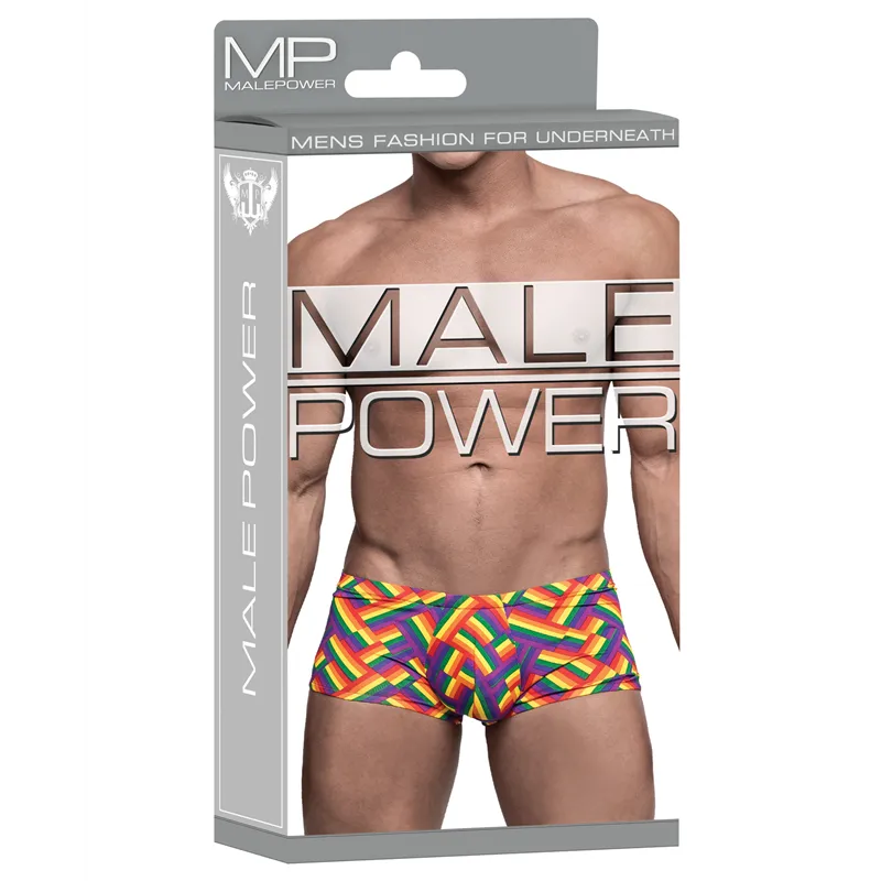 Pride Rainbow Herringbone Contoured Pouch Mini Short