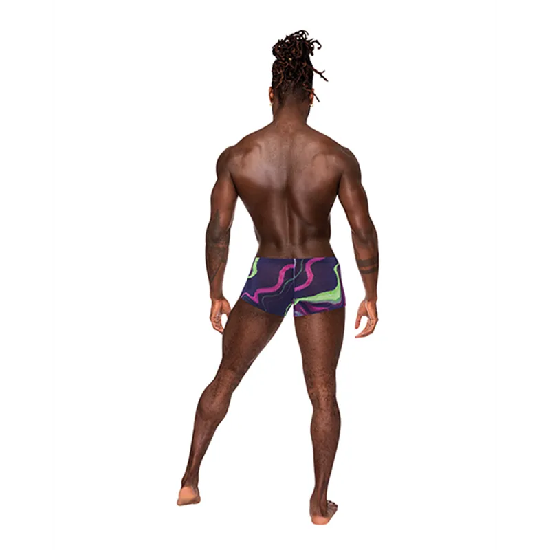 Galactic Sheer Micro Mesh Mini Short with Contour Pouch