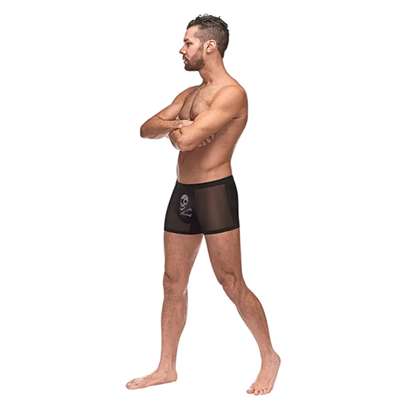Micro Mesh Modal Skull Pouch Short