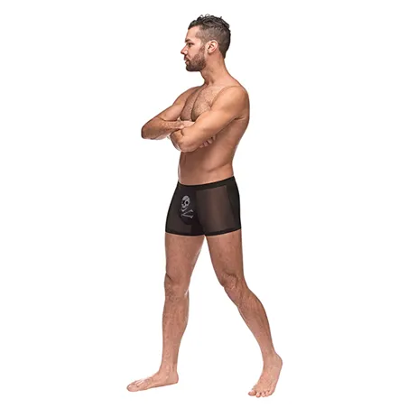 Micro Mesh Modal Skull Pouch Short