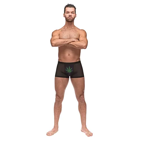 Micro Mesh Modal Pot Leaf Pouch Short