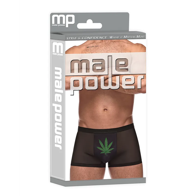 Micro Mesh Modal Pot Leaf Pouch Short