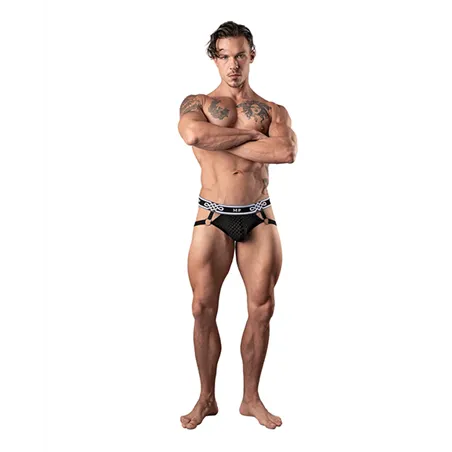 Open Weave Jockstrap with Metal Ring Detail