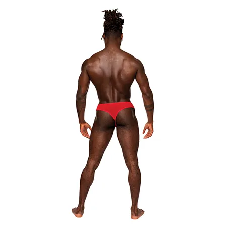Lace Open Ring Thong with Crotchless Pouch