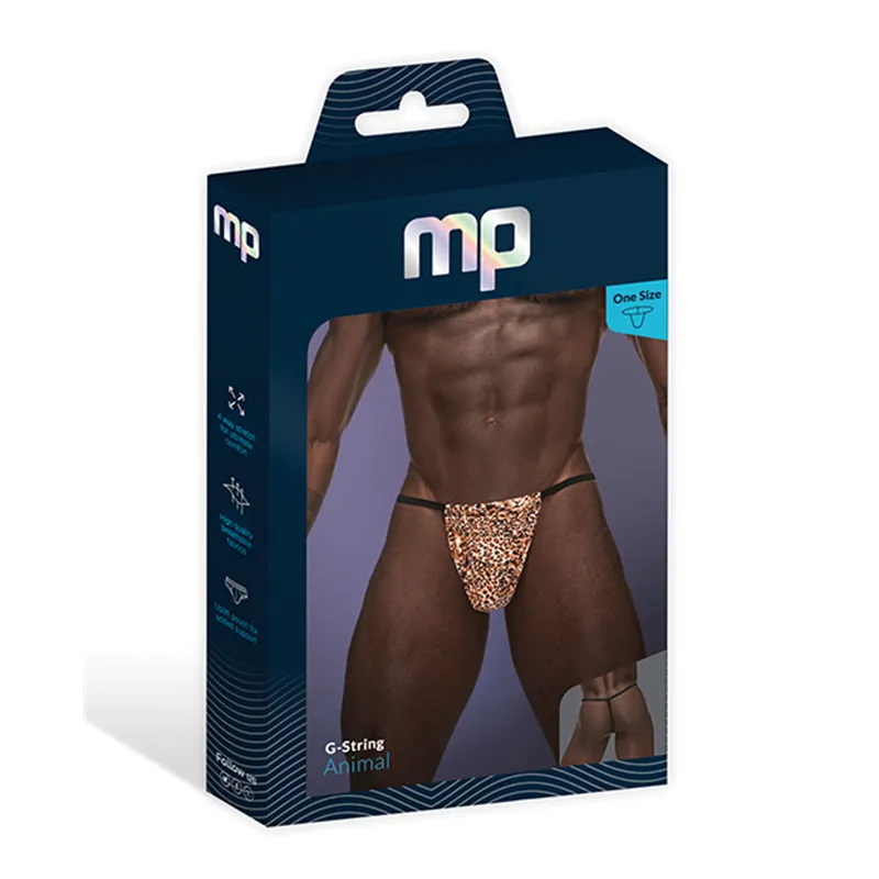 Animal Print Posing Strap Thong
