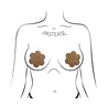 Daisy Suede Flower Pasties in Tan