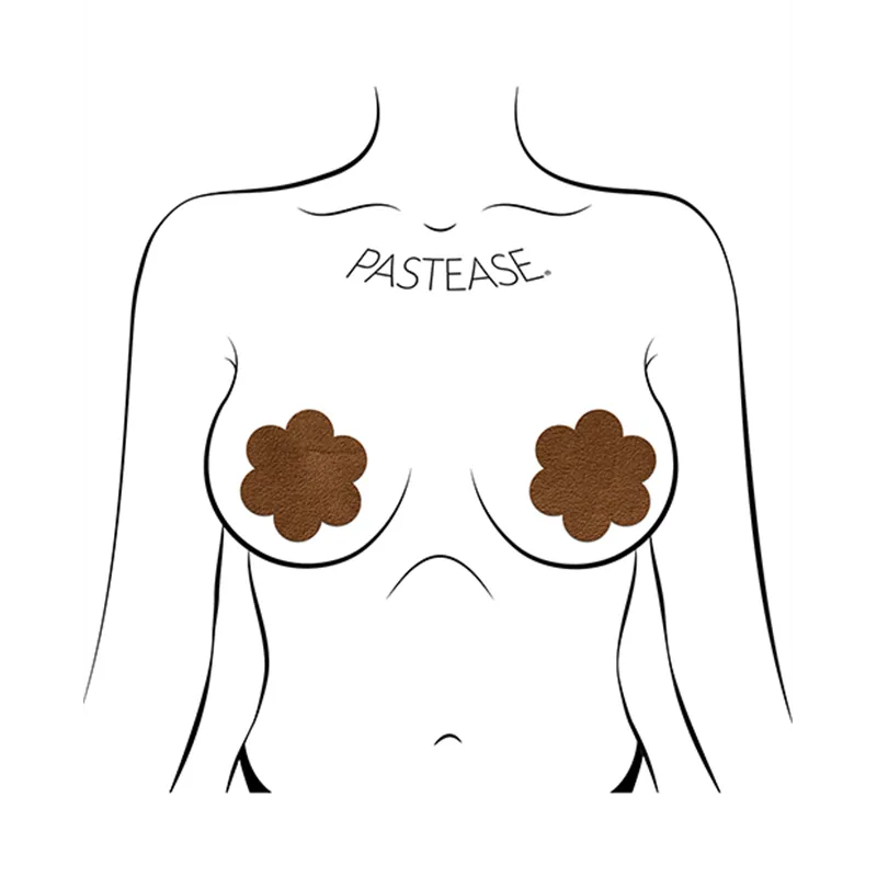 Daisy Flower Pasties in Brown