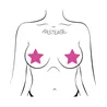 Star Nipple Pasties Black Light Reactive Neon Pink