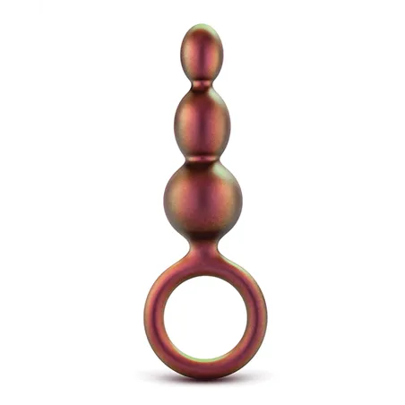Beaded Loop Anal Plug with Progressive Beads