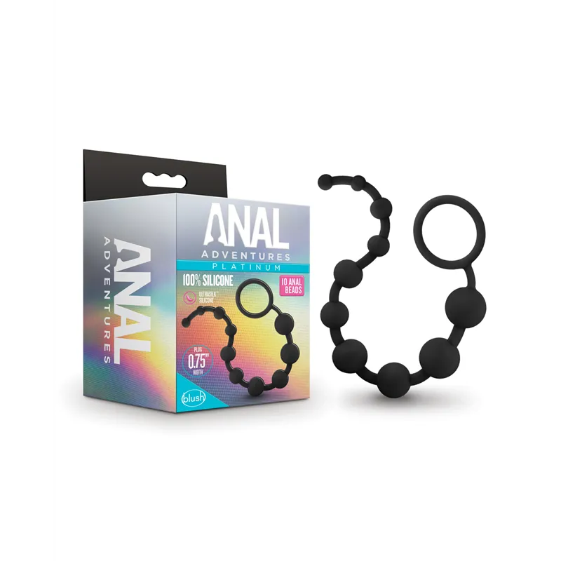 Platinum Silicone Anal Beads with Progressive Sizing