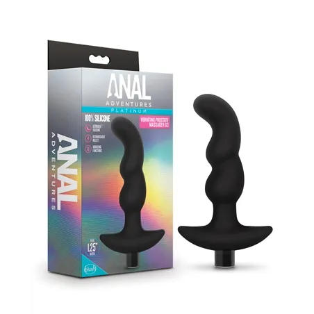 Vibrating Prostate Massager with Wavy Curves and 10-Function Bullet