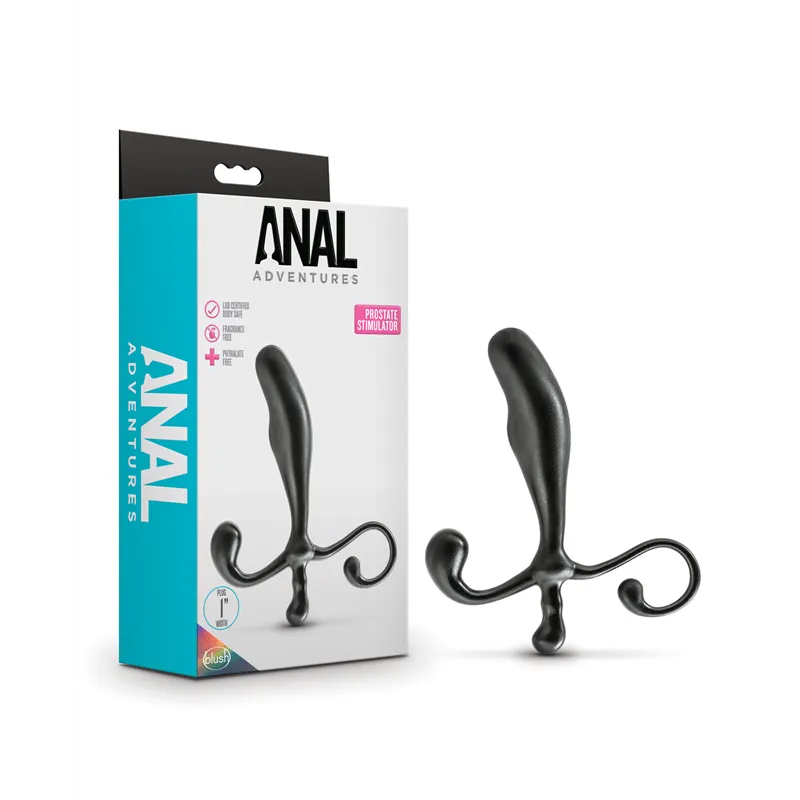 Anal Adventures Prostate Stimulator in Black
