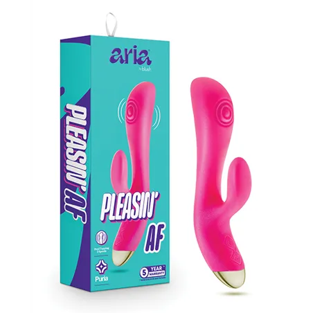 Aria Pleasin' AF Silicone Rechargeable Rabbit Vibrator