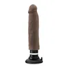 Magnum Vibrating Dong with Dual Density Sensa Feel 11 Inch in Chocolate