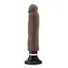 Magnum Vibrating Dong with Dual Density Sensa Feel 11 Inch in Chocolate