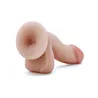 Dual Density Realistic Dildo with FlexiShaft in Beige 6.5 Inch