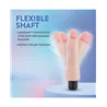 Au Naturel Vibrating Realistic Dildo with Posable Core