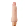 Realistic Vibrating Dildo with Dual Density TPE