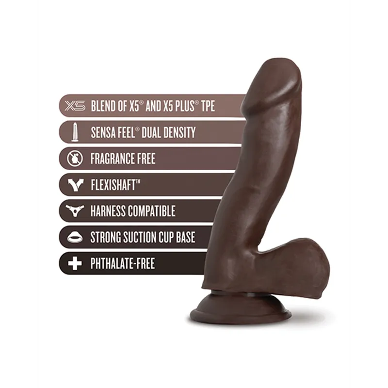 Au Naturel Troy Realistic Dildo with FlexiShaft 6 Inch
