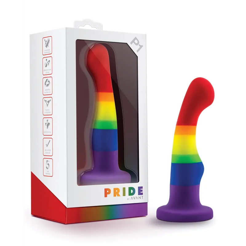 Avant Pride P1 Silicone Dildo in Multi-Color
