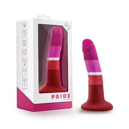 Avant P3 Lesbian Pride Silicone Dildo