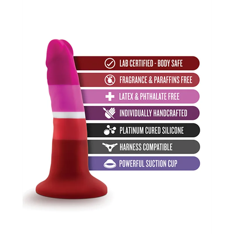 Avant P3 Lesbian Pride Silicone Dildo