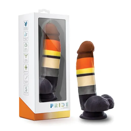 Bear Pride Silicone Dildo with Suction Cup Base
