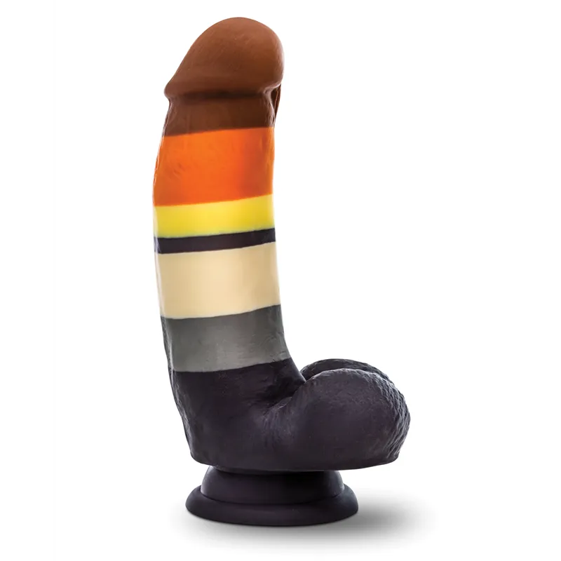 Bear Pride Silicone Dildo with Suction Cup Base
