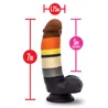 Bear Pride Silicone Dildo with Suction Cup Base