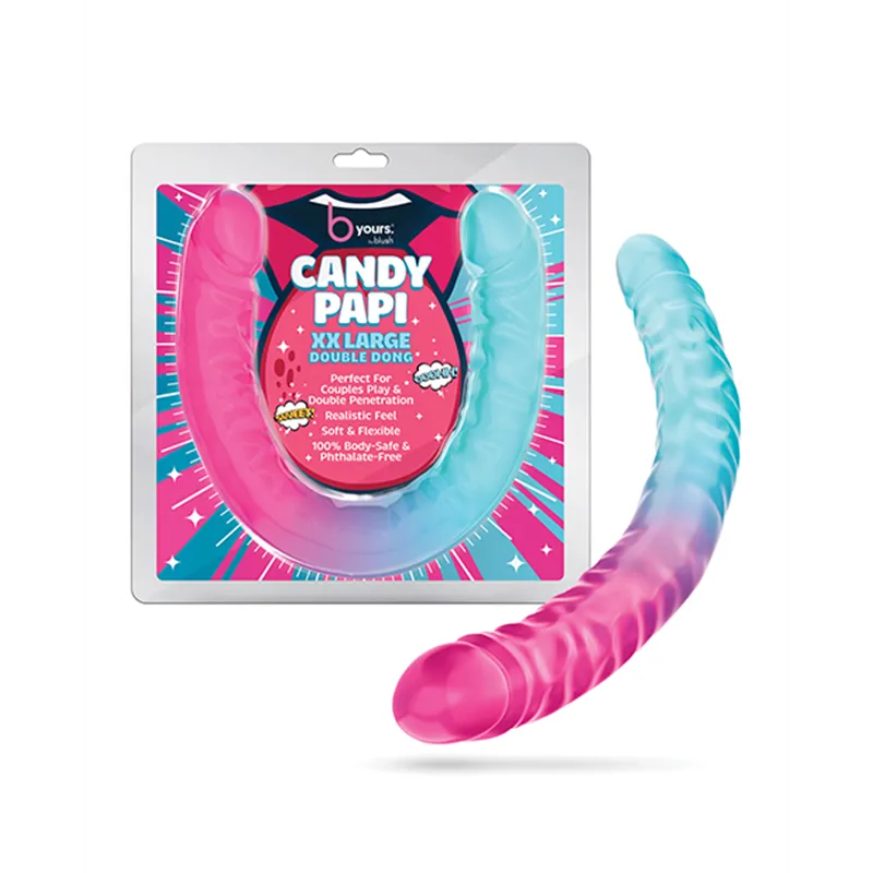 Double Dong with Multicolor Gradient Finish 18 Inch
