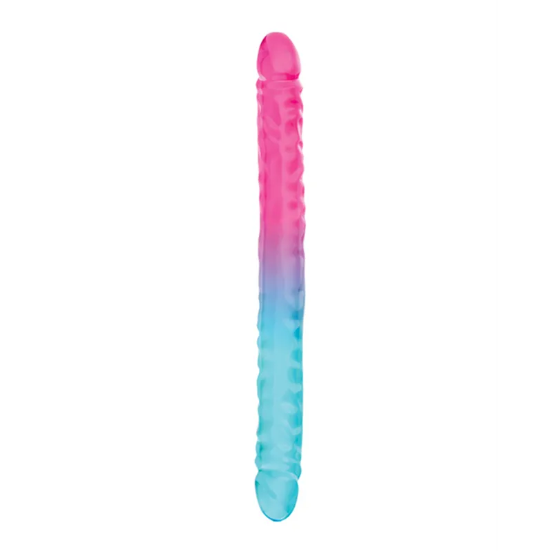 Double Dong with Multicolor Gradient Finish 18 Inch