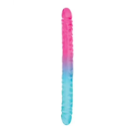 Double Dong with Multicolor Gradient Finish 18 Inch