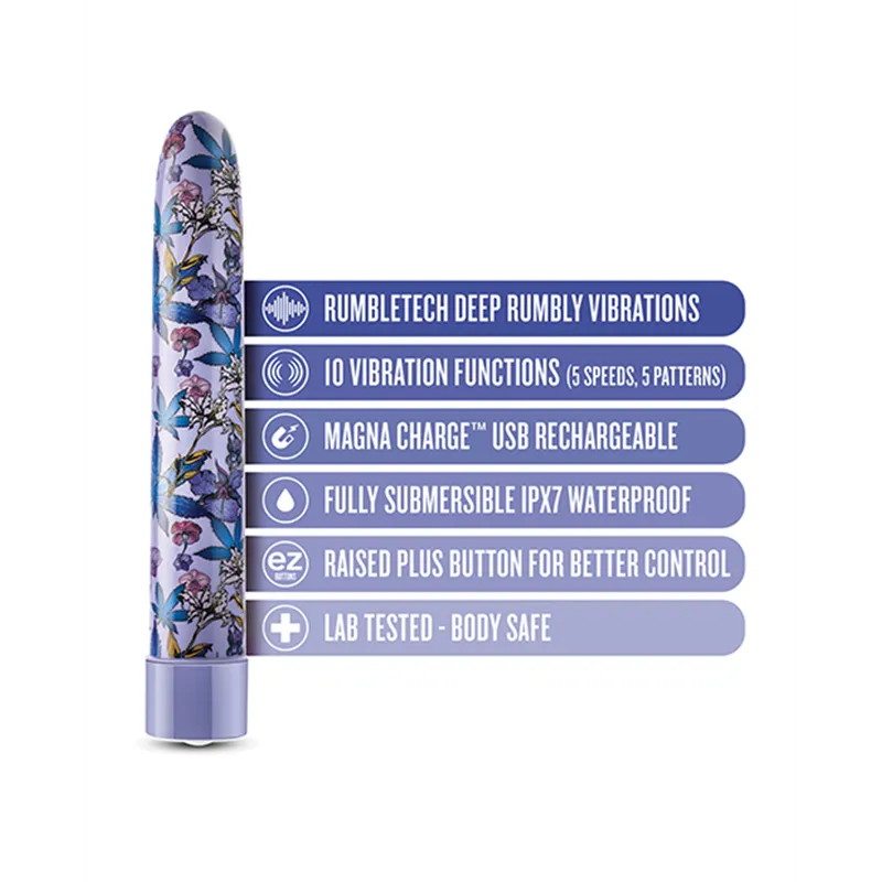 Floradelic Rechargeable G-Spot Vibrator with RumbleTech